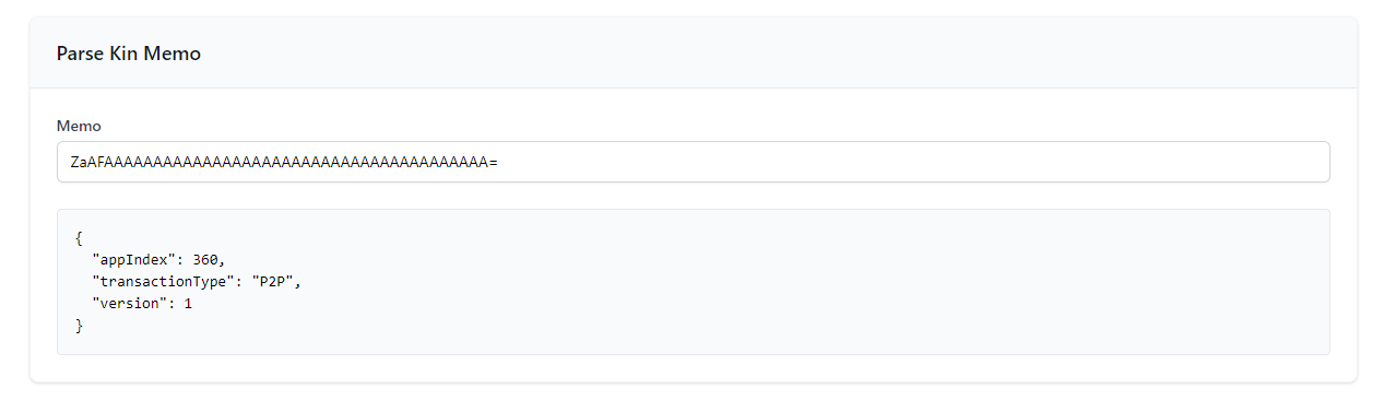 Parsed Memo